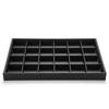 Multi Compartments PU Leather Jewelry Pallet Stackable Jewelry Drawer Inserts  Necklaces