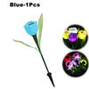 1PCS Solar Tulip Lights Outdoor Waterproof LED Garden Stake Lights Auto On At Dusk Mood Lighting for Yard Pathway Patio