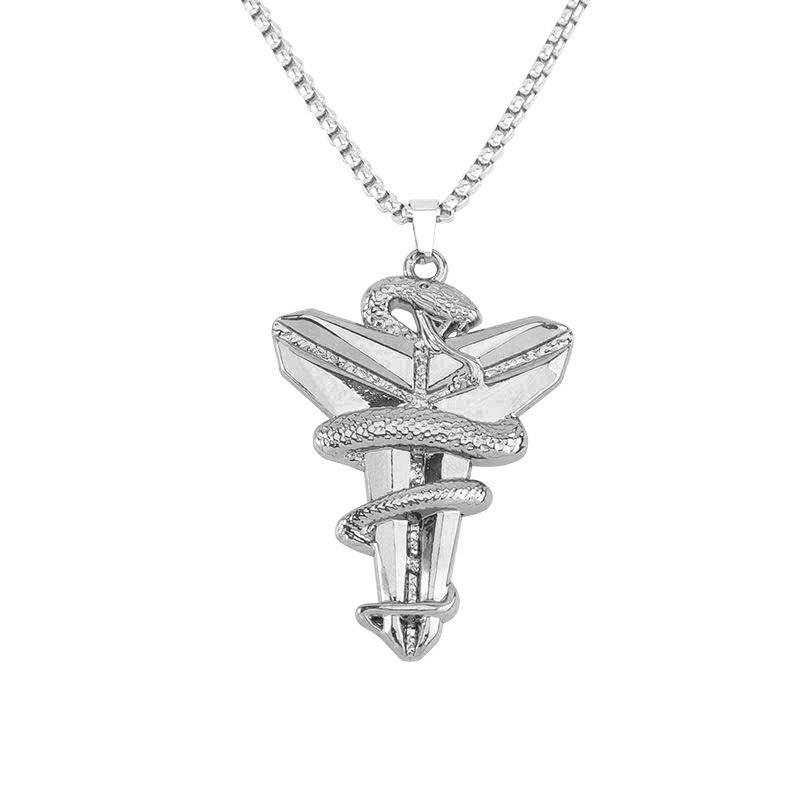 European Retro Punk Claddagh Pendant Necklace for Men