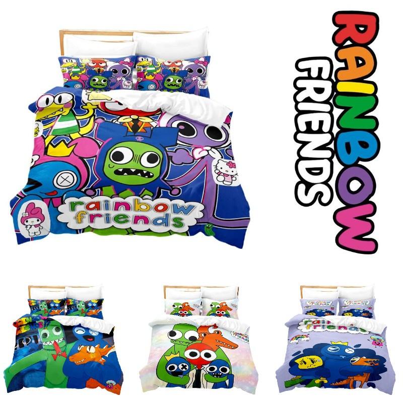 Adorable Rainbow Friends Duvet Cover Set Add Some Charm To Your Room