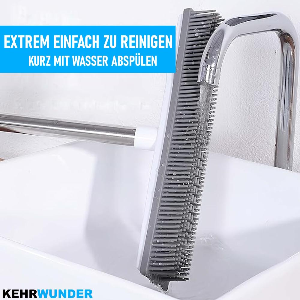 KEHRWUNDER Gummibesen Gummiborsten Abzieher Haarreinigung Kehrbesen Rubber Broom