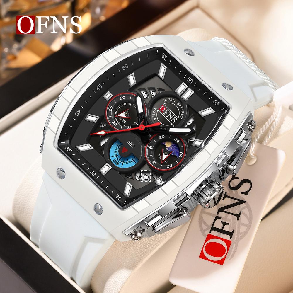 Fashion Student Quartz Watch Multi Functional Three Eye Six Pin Waterproof Luminous Calendar Men's Quartz Watch