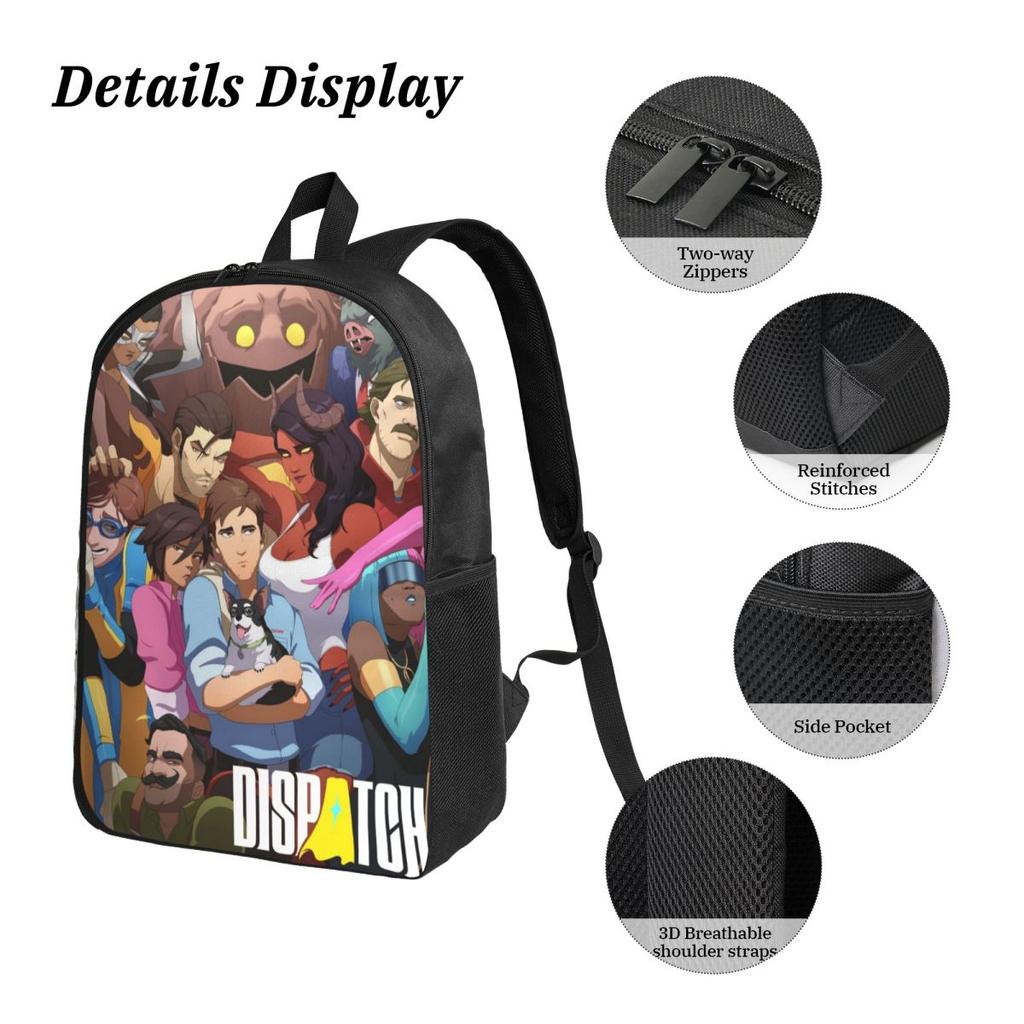 3Pcs Dispatch Game School Bags Set for Children Pen Bags Backpack Sets with Lunch Box For School Students Daypack