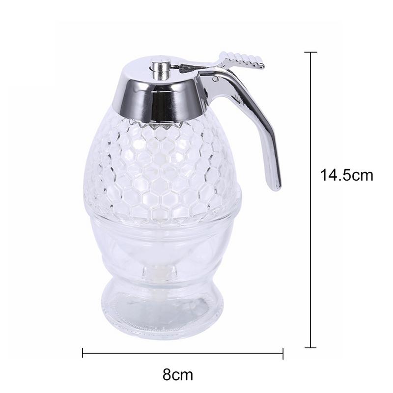 Juice Syrup Cup Squeeze Bottle Storage Pot Stand Holder Bee Drip Dispenser Kettle Honey Jar Container Kitchen Accessories