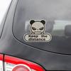 Kemol Reflective Car Sticker Back | Funny Reflective Panda Sticker - Weatherproof Car Sticker,