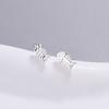 New Fashion Personalized Simple Fishbone 925 Sterling Silver Jewelry Cute Creative Exquisite Stud Earrings 3829
