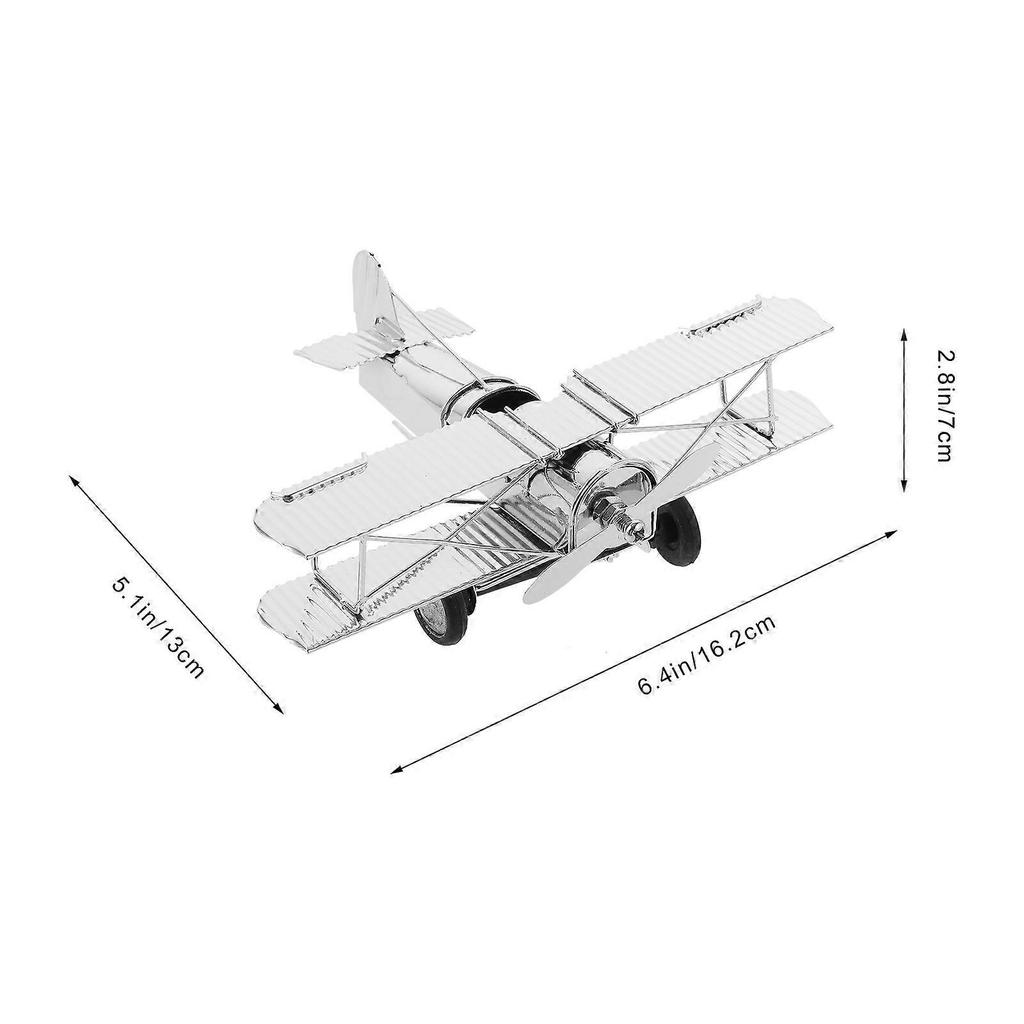 Vintage Eisen Flugzeugmodell Vintage Flugzeug Metallflugzeug Ornament Flugzeugmodell Kunstwerk