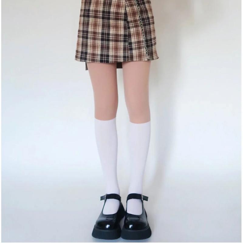 

Women S Sexy Patchwork Sheer Black Thigh High Fake Stockings Slim Perfect Legs Tights Stripe Over Knee Pantyhose Female Hosiery One Size