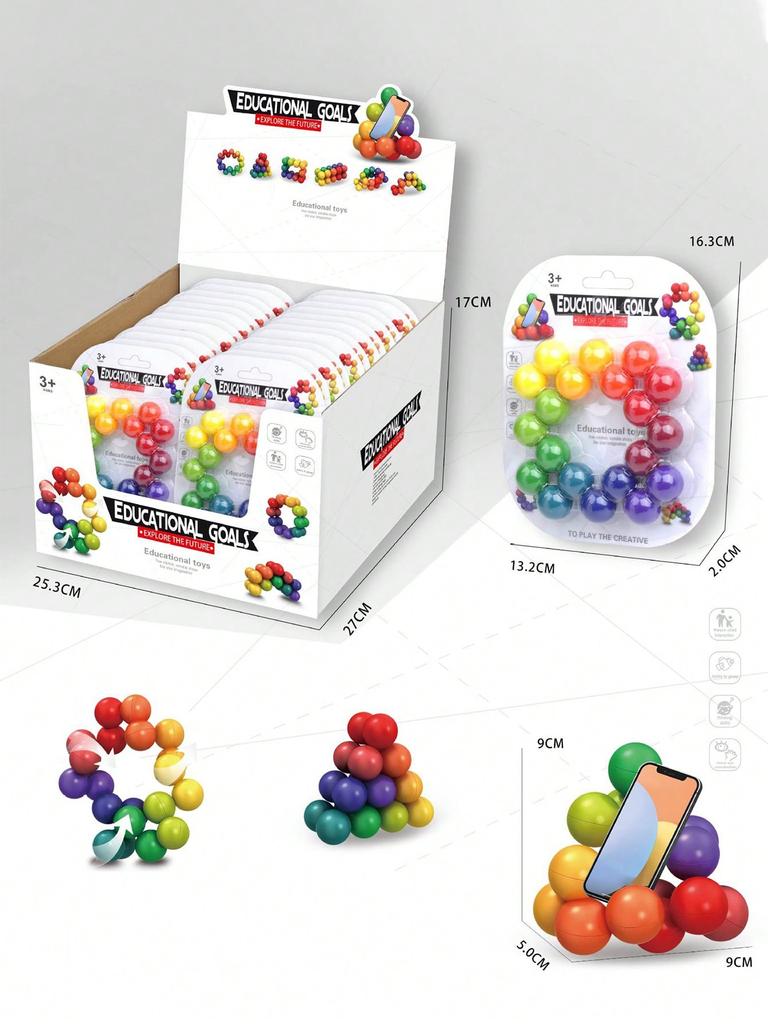 Sensory Fidget Toys For Kids Toddler Adluts, Autistic Travel Toys Puzzle Ball Adhd Small Quietstress Toy Stocking Stuffer