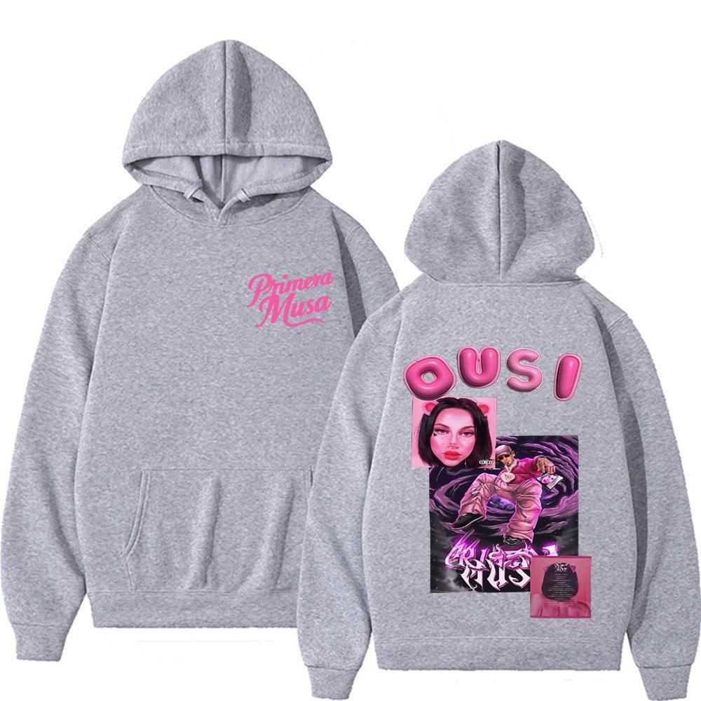 Omar Courtz Primera Musa Album 2025 Cover Hoodie Streetwear Men Women Clothing Long Sleeve Hoodies Hip Hop Oversized Sweatshirts