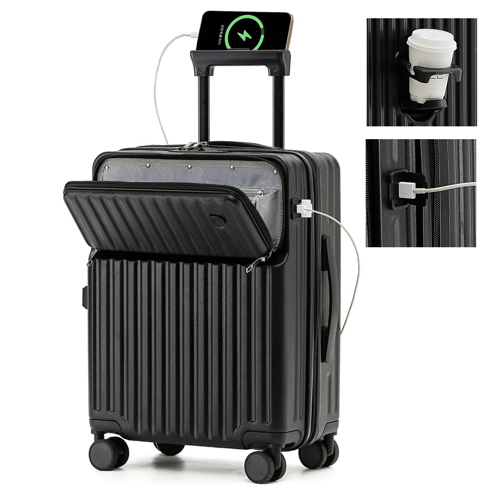 

Carry USB Carry держатель для стакана смартфон 2 ночи и 3 ПК ABS Много хранения Business School S [Voxkin] чемодан, чехол с передним открыванием, порт для ручной клади,