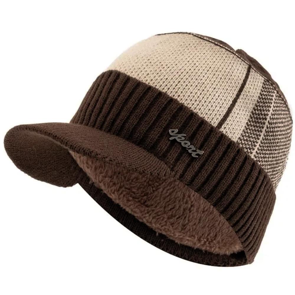 

Hot Sale Unisex Warm Winter Hat With Brim Thicken Winter Hats For Men & Women 56cm-60cm