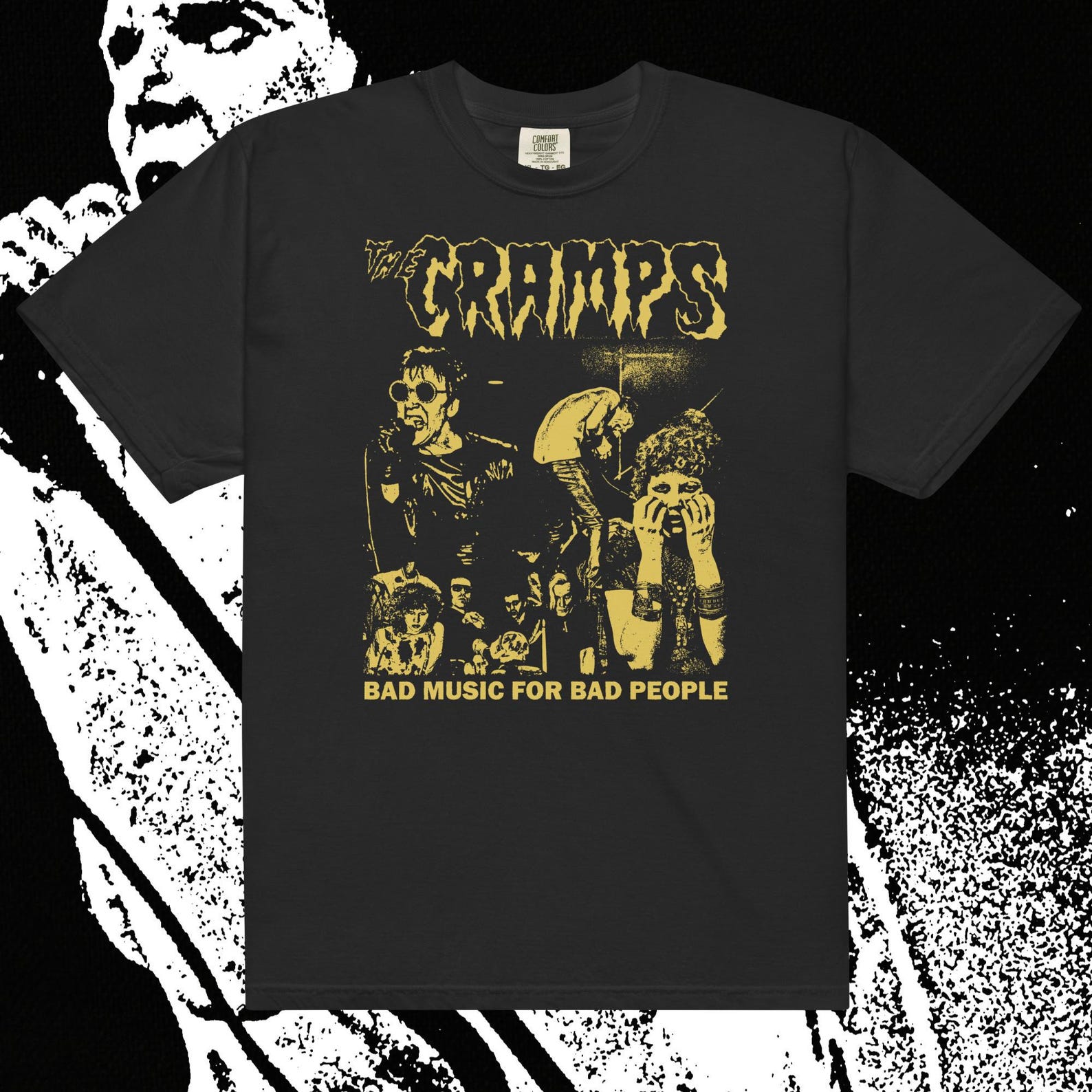 The Cramps Bad Music For Bad People Comfort Colors Punk T-Shirt XL