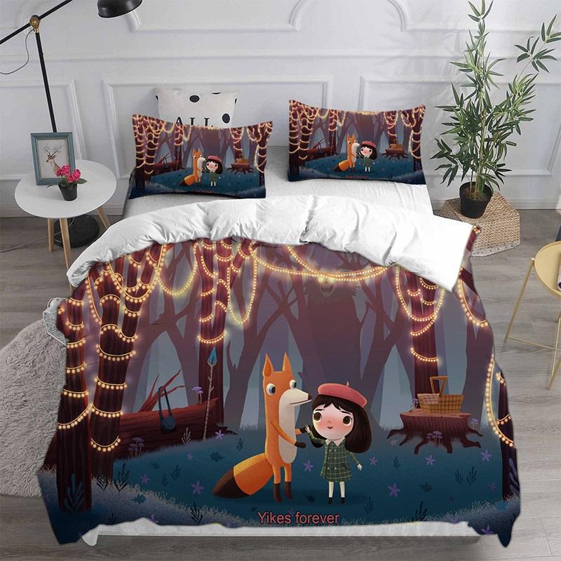 Home Textiles Little Misfortune Bedding Sets Comforter Quilt Bed Cover Duvet Cover Pillow Case 2-3 Pieces Sets Kids Adult Size