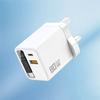 80W GaN USB-C-Ladegerät mit einziehbarem Kabel, Schnellladeadapter für iPhone, Samsung, Xiaomi, Huawei, EU/US/UK-Stecker, Schnellladegerät