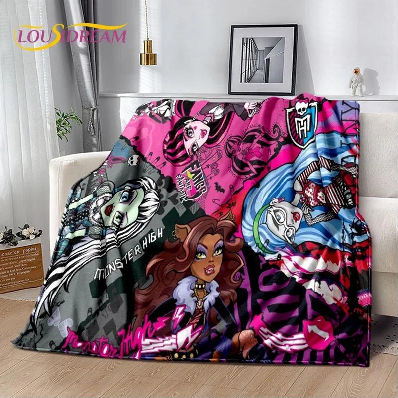 Cartoon Monster High Draculaura Wampir Miękkie Koce, Utrzymuj Ciepły Koc Wygodny Na Piknik Łóżka Sofa Dom Sypialnia Dzieci