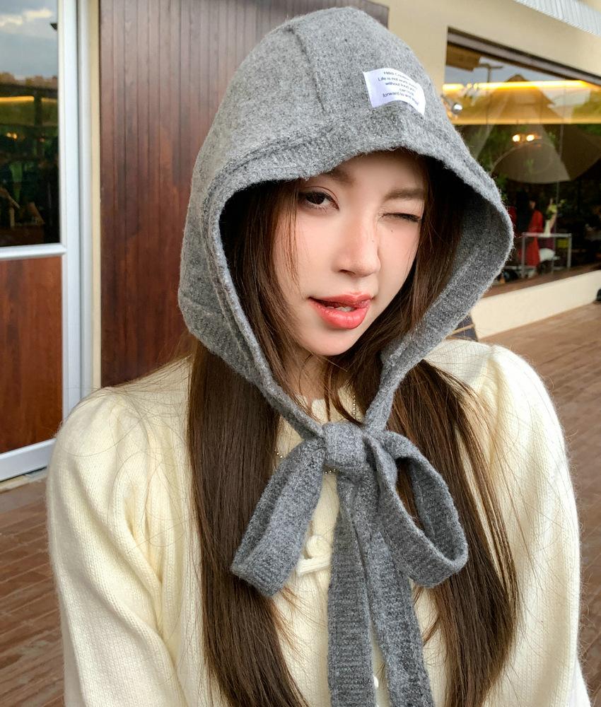 

Новая шапка Balafa осенне-зимняя модная теплая красная вязаная шапка с защитой ушей большой окружности головы шерстяная шапка One size