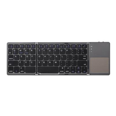 Tastatură BT fără fir Tastatură pliabilă Tastatură BT portabilă ultra subțire cu touchpad pt