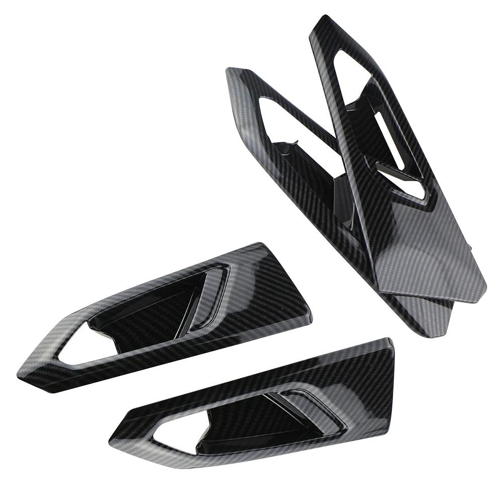 For Volkswagen VW T-Cross Tcross 2018 - 2025 LHD Door Handle Cover Decoration Sticker Trim Interior Accessories