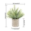 3pcs Potted Artificial Plant Fake Green Grass Leaves Artificial Simulation Plants Sets for Home