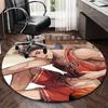 1pc Anime Basketball Player with "SHOKU 14" Chair Mat - Round Carpet for Office, Home Decor