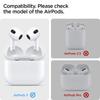 Spigen AirPods 3rd Generation Silicone PC Wireless Charging Carabiner Ring Silicone ASD02899 Case, Dual-Layer Construction, Compatible, Included,