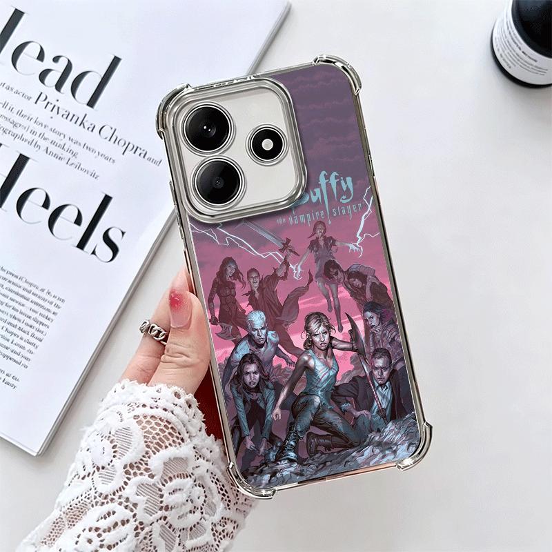 The Vampire Slayer Buffy Soft Phone Case For Xiaomi Redmi Note 14 15 Pro Plus 13 12 11S 11T 5G 10 9S 9 Plating Anti-Fall Fundas