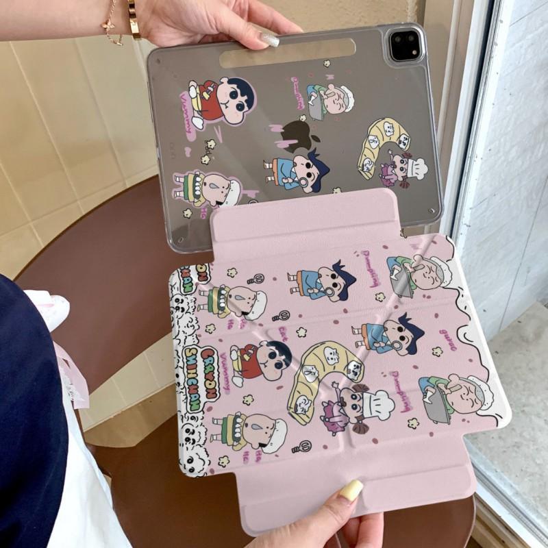 Cute Cartoon Dumpling Xin Case IPad Pro 13 Inch Mini 6 Air 10th Gen With Stand Anti-Slip PC Cover Sleep Wake Support