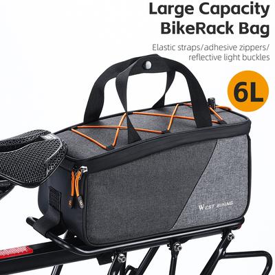 Large Capacity Bicycle Rear Rack Bag Outdoor TravelPack Portable Handbag Cycling Bike Rearseat