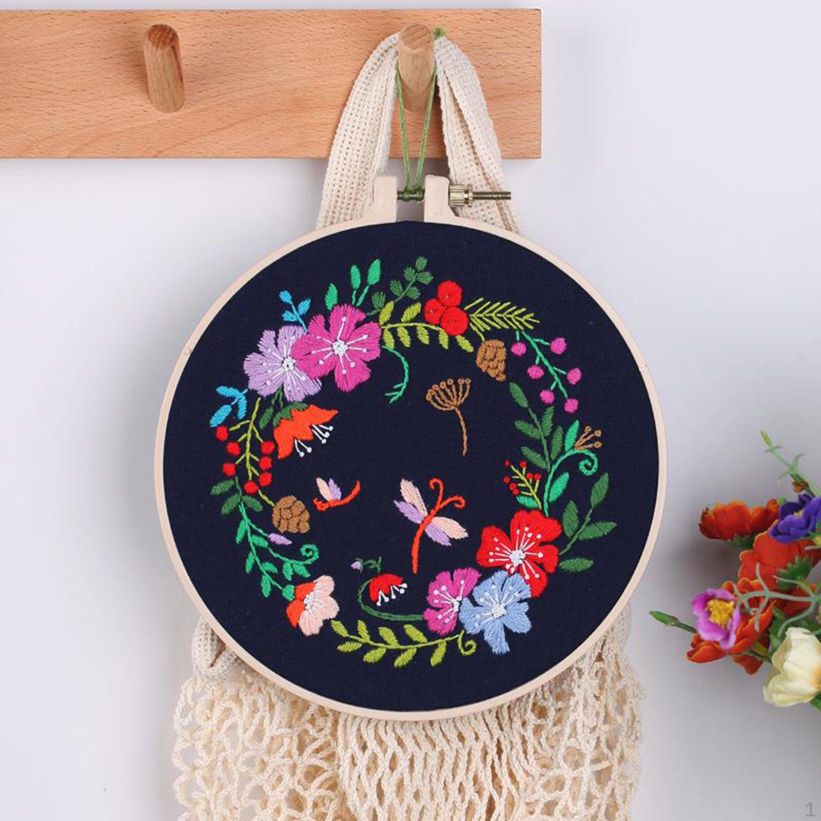 

Plants Stitch Material Hand Craft Hoop Style 4