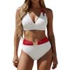 Women's Two-Piece Fashionable Sexy Bikini With Padded Cups And Underwire-Free Swimsuit