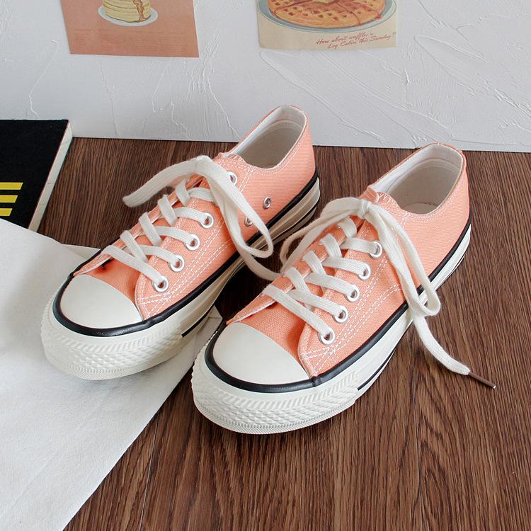 Damen-Segeltuchschuhe, lässig, niedlich, Sneakers, niedrig geschnitten, zum Schnüren, modisch, bequem zum Gehen