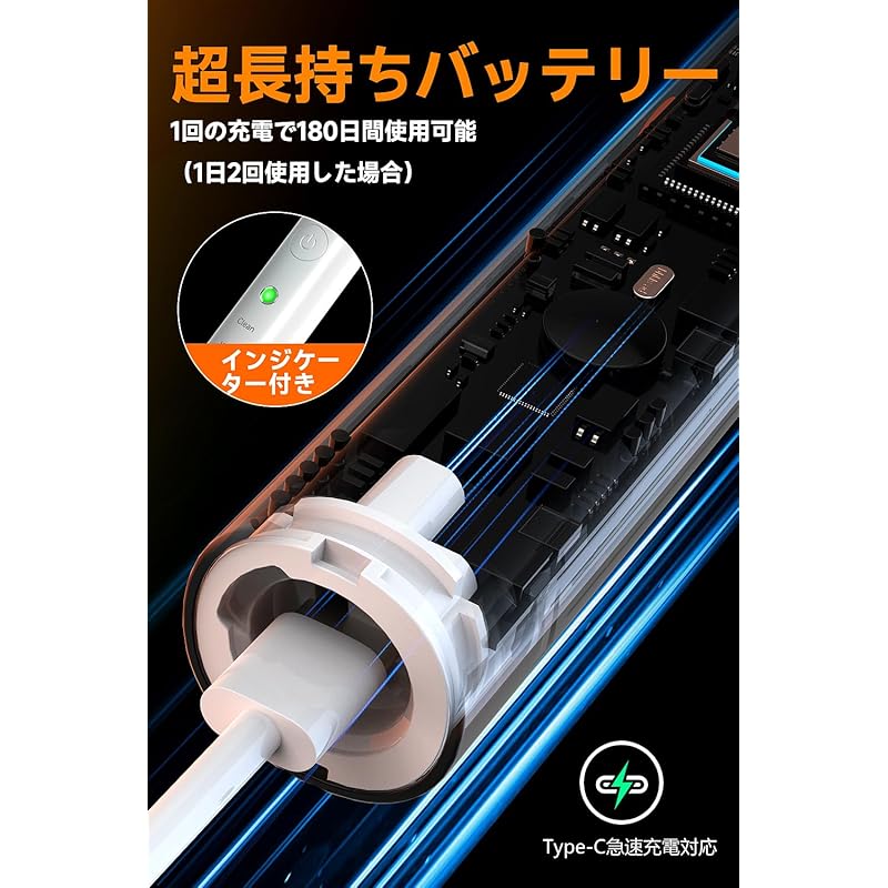 Electric Toothbrush [Industry Ultra-compact, Ultra-lightweight, Vibration Intensive] Ultrasonic Toothbrush Nano Toothbrush IPX8 Waterproof [Supervised