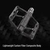 GUB GC-072 Carbon Fiber Pedals: Mountain/Road Bike Anti-Slip Titanium Alloy with Triple Bearings.