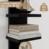 Wall Mounted Shelf Bookcase Simple Storage Rack for Living Room Bedroom Multilayer Organizer