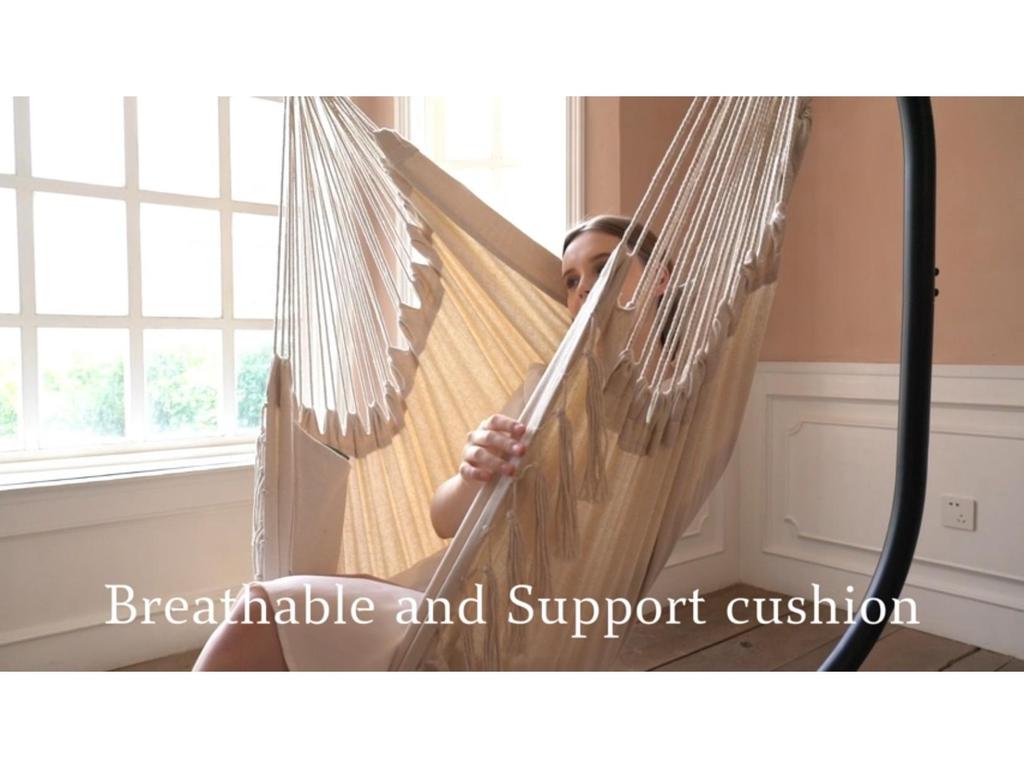 Cross-Border Canvas Hanging Chair: Dorm, Bedroom, Balcony Swing, Indoor/Outdoor Hammock, Suspended Household.