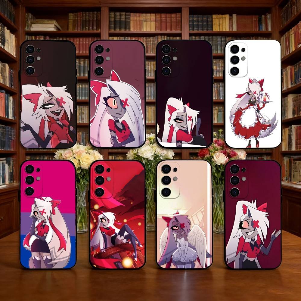 Hazbin Hotel Vaggie Phone Case For Samsung S25,S24,S21,S22,S23,S30,Ultra,S20,Plus,Fe,Lite,Note,10,Black Cover