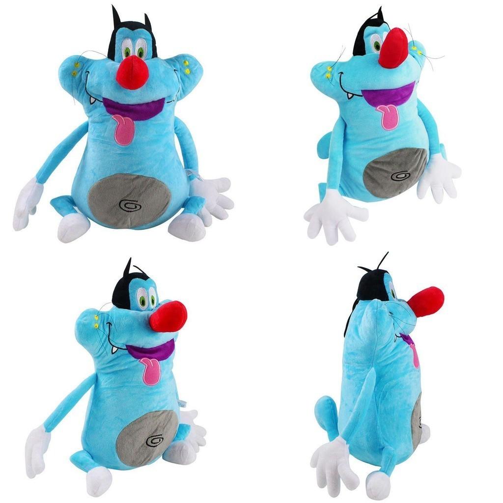 Delightful Blue Cat Oggy And The Cockroaches Soft Plush Doll For Kids And Adults
