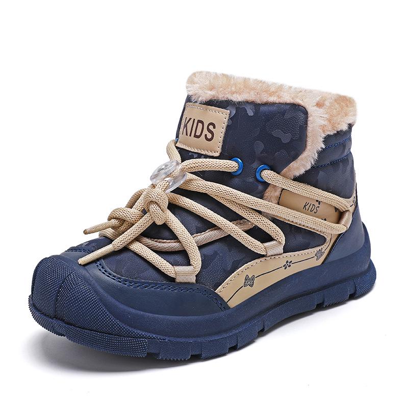 Winterwarme High-Top Schneestiefel für Kinder - Modisch und vielseitig für den Außenbereich