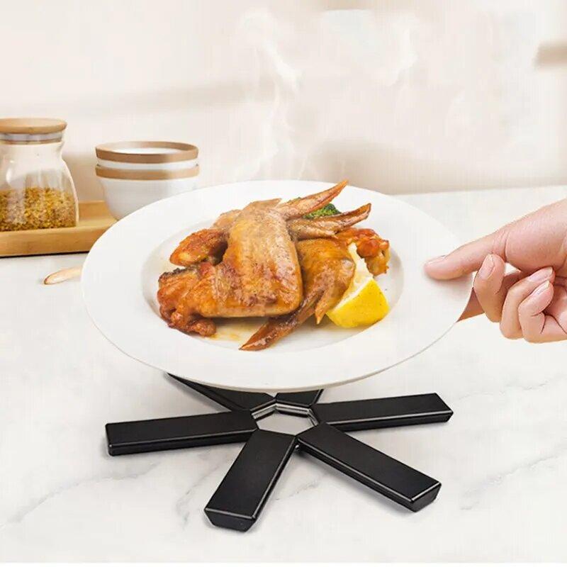 2025 New Pattern Folding Pot Mat Dish Placemat Coaster Folding Heat Insulation High Temperature Pots And Pans Kitchen Gadgets