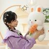 Cute Radish Rabbit Plush Toy Soft Bunny Stuffed Animal Doll for Girls Kids Sleeping Companion Birthday Gift