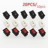 20 Stück/10 Stück Drucktastenschalter SPST 2Pin 3A 250V KCD11 Snap-in Ein/Aus-Wippschalter 10x15mm