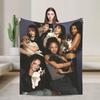 Katseye Kpop Music Girls Flannel Blanket Autumn Super Soft Throw Blanket Home Decor Aesthetic Bedspread Sofa Bed Cover