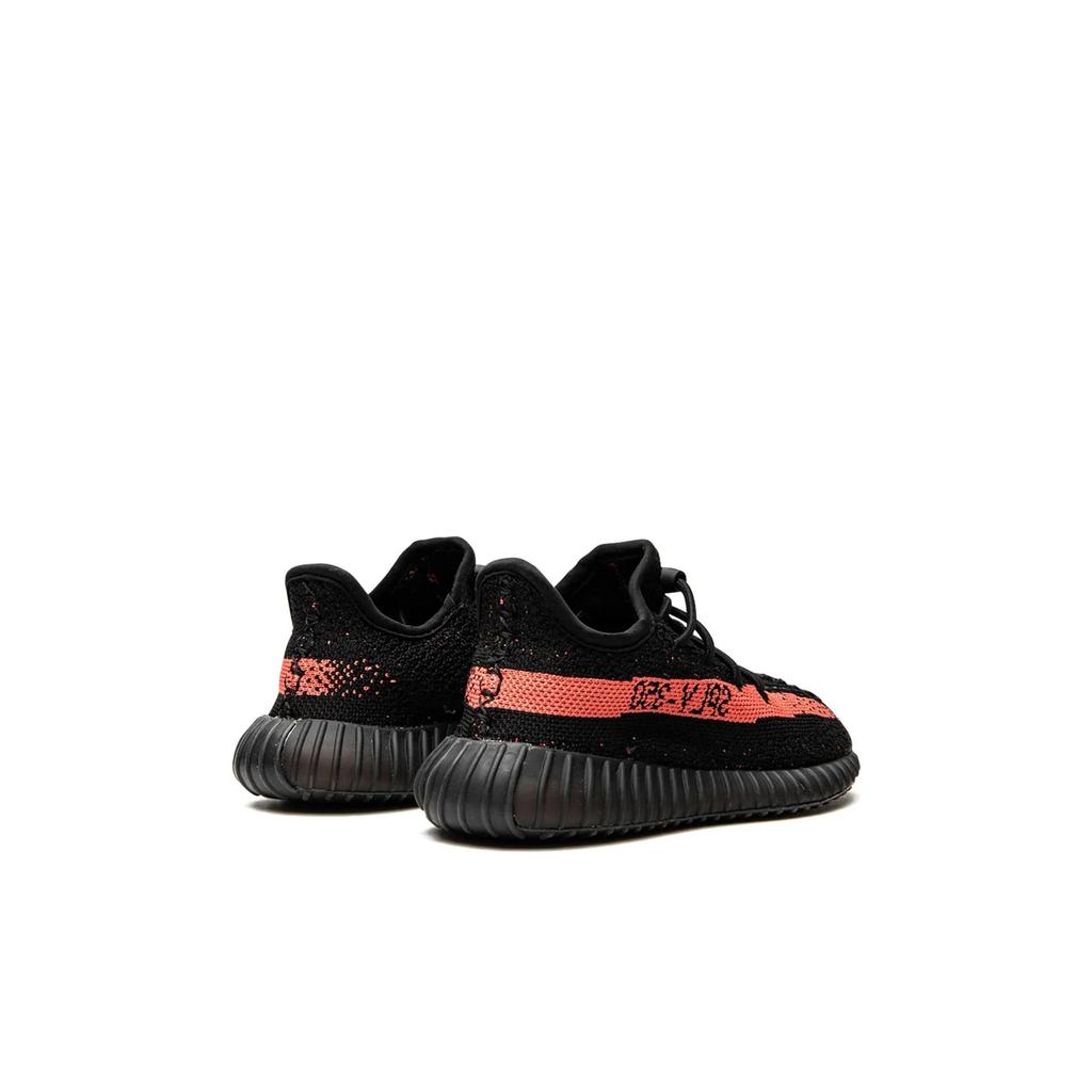 adidas Yeezy Boost 350 V2 copii roșii pantofi copii Negru Core-Negru HP6591