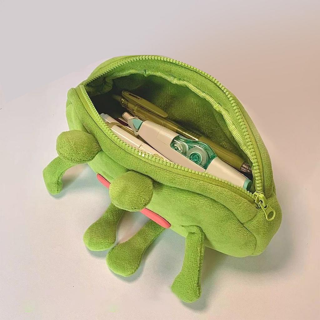 Federmäppchen mit großen Augen, Plüsch, lustig, süß, mit großem Mund, große Kapazität, hohes Aussehen, Schreibwarentasche für Studenten