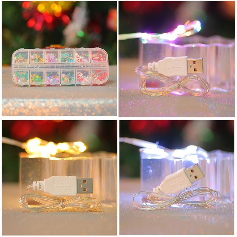 3D Crystal Lamp Christmas Tree Ornament Silicone Mold Suitable for Epoxy Resin Diy Crafts Jewelry Making Home Decor