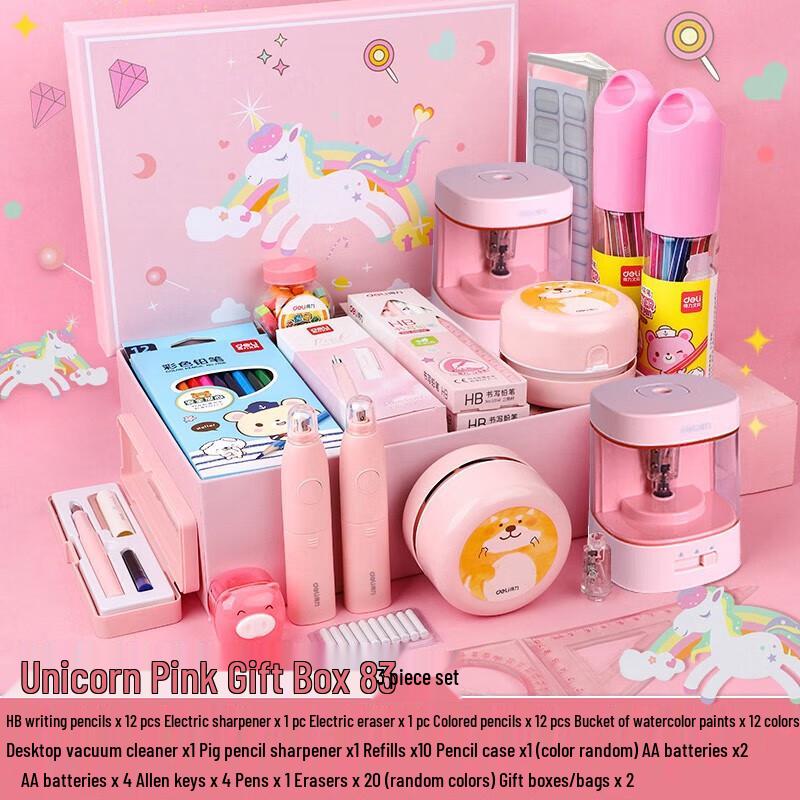 Deli Kids Unicorn Electric Stationery Set