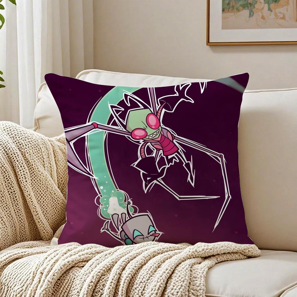 Animation I-Invader Cushion Cover Pillowcase Anti-Dustmite Living Room Sofa Decor Cushion Room