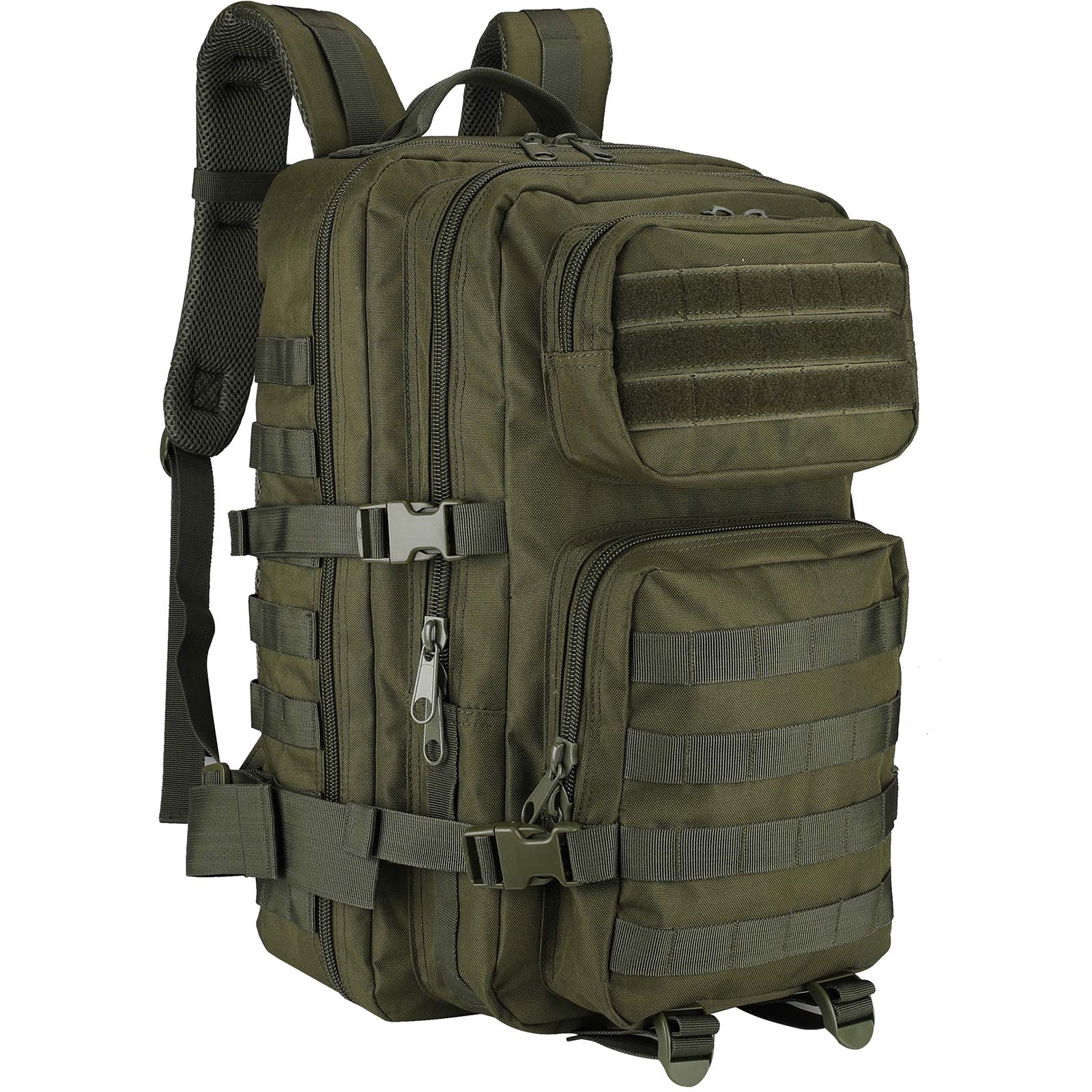 

[ProCase] Backpack, 40L Large Capacity Rucksack MOLLE System Multifunctional Suitable for 3 Days Outdoors – Green