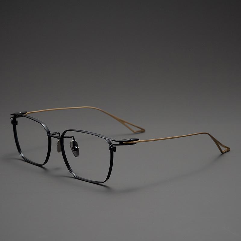 

Japanese Luxury Brand Reproduction Ultralight Pure Titanium 9.9g Eyeglass ACT Replica Men s Business Square Frames No Lens